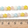 Electroplate & Gradient Color Glass Beads Strands LAMP-M023-03-04-2