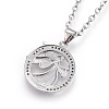304 Stainless Steel Pendant Necklaces NJEW-L150-05-3