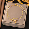 Titanium Steel Alloy Charm Anklets WG33B59-09-1