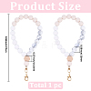 1Pc Silicone & Wood Pendant Decorations HJEW-BM0001-61D-2