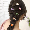 12Pcs 6 Colors Iron Alligator Hair Clips PHAR-HY0001-08-5