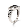 925 Sterling Silver Adjustable Ring Components STER-C011-14AS-1