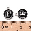 Platinum Plated Alloy Charms ENAM-S118-02P-P-3