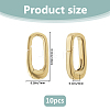 10Pcs Brass Spring Gate Rings KK-FH0008-17A-2