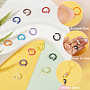   160pcs 16 Colors Baking Painted Iron Jump Rings IFIN-PH0001-85-4