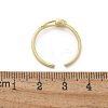 Brass Shell Cuff Rings for Women RJEW-C126-12G-5