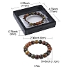 Bodhi Wood Column Beaded Stretch Bracelet for Women BJEW-YW0001-04B-4