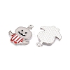 Halloween Theme Rack Plating Luminous Alloy Enamel Pendants ENAM-N056-232P-1-3