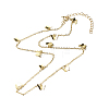 Butterfly Resin & Alloy Pendant Necklaces Set for Girl Women NJEW-JN03671-4