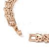 Brass Link Chain Bracelets for Women Men BJEW-P324-01G-KCG-3