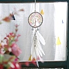 Woven Net/Web with Feather Hanging Ornaments PW-WG2EEA4-05-1