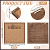 Square Wall Mounted Brooch Jewelry Display Cork Tray AJEW-WH0567-14A-2