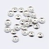 925 Sterling Silver Bead Caps STER-G022-06S-8mm-1