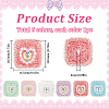 6Pcs 6 Colors Acrylic & Plastic & Resin Rhinestone Beads FIND-SC0013-09A-2