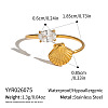 Ocean 304 Stainless Steel & Cubic Zirconia Cuff Open Rings WGA0062-02-1