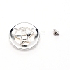 1-Hole Alloy Decorative Rivets PALLOY-WH0092-13S-2