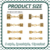 16Pcs Alloy Cord Ends FIND-PH01474-2