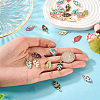 13Pcs 13 Styles Alloy Enamel Pendants ENAM-TA0009-06-6