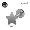 G23 Titanium 17 Gauge Threadless Labrets WGEEA58-22-1