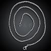 316L Surgical Stainless Steel Rolo Chain Necklaces for Men NJEW-BB07991-24-2
