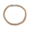 304 Stainless Steel Cuban Link
Chain Bracelets for Women BJEW-F527-05G-4