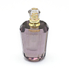 Faceted Synthetic Amethyst Openable Perfume Bottle Pendants G-E556-05A-2