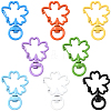 24Pcs 8 Colors Baking Paint Zinc Alloy Swivel Clasps FIND-SC0020-78-7