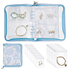 PVC Loose Leaf Jewelry Storage Bag ODIS-WH0038-90B-1