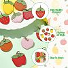 10Pcs 5 Styles Fruit Series Microfiber Leather Pendants FIND-CJ0005-21-3