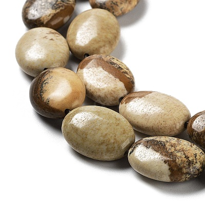 Natural Picture Jasper Beads Strands G-L164-A-28-1