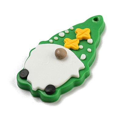 Saint Patrick's Day Handmade Polymer Clay Pendants CLAY-E008-02C-1