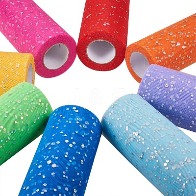 Glitter Sequin Deco Mesh Ribbons OCOR-BC0008-45-1