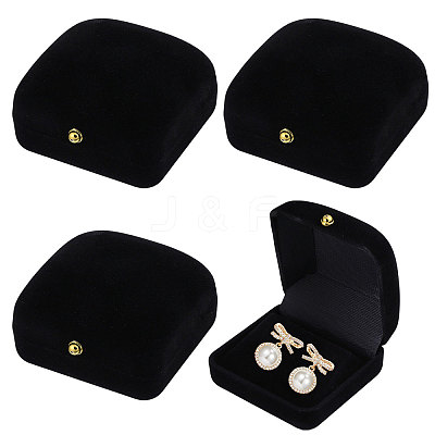Flocking Earring Storage Boxes CON-WH0086-189-1