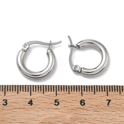 304 Stainless Steel Hoop Earrings for Women EJEW-A159-01P-1