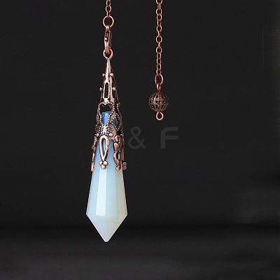 Opalite Pendant Dowsing Pendulum Big Pendants PW-WGF0B2B-07-1