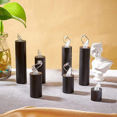 1 Set Acrylic Jewelry Finger Ring Displays Stands RDIS-NB0001-07-1