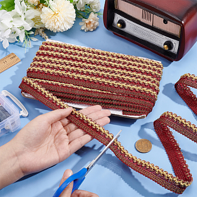 Polyester Braided Ribbons OCOR-WH0070-17B-1