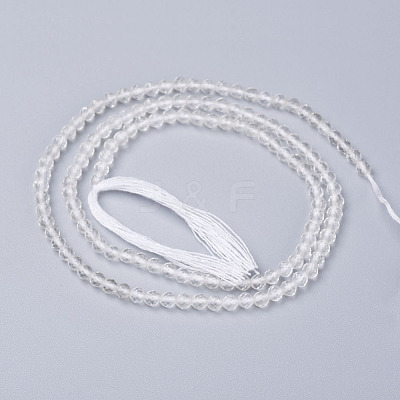 Natural Quartz Crystal Beads Strands X-G-D166-B-2mm-1