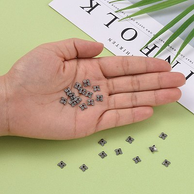 Tibetan Style Bead Caps X-TIBEB-Q018-B-FF-1