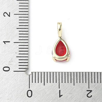 Brass Birthstone Pendants KK-D372-02P-07-1