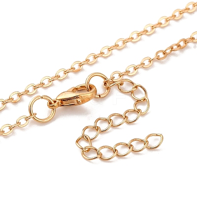 Brass Pave Clear Cubic Zirconia Cable Chain Hexagon Pendant Necklaces for Women NJEW-U006-02C-KCG-1