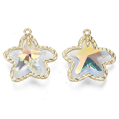 Glass Rhinestone Pendants GLAA-N038-15A-A01-1