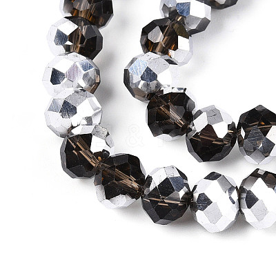 Electroplate Glass Beads Strands LS-GR8MMY-01S-1