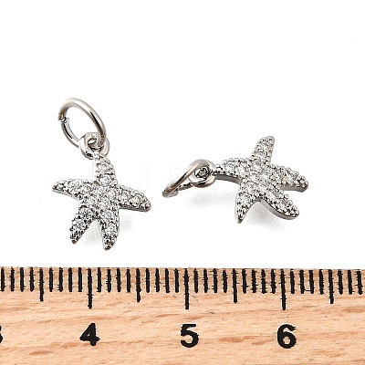Brass Micro Pave Cubic Zirconia Pendants KK-K300-11P-1