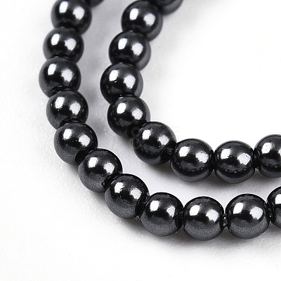 Baking Paint Pearlized Glass Pearl Bead Strands HY-N002-2mm-A02-1