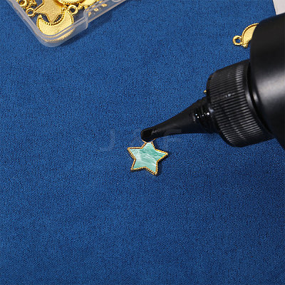 36Pcs 3 Styles Zinc Alloy Pendant Cabochon Settings For Enamel FIND-CA0011-25-1