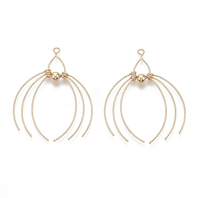 Brass Big Pendants X-KK-S355-041G-NF-1