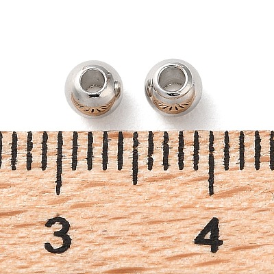 Rack Plating Brass Spacer Beads KKB-I709-03D-P-1