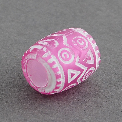 Transparent Acrylic European Beads OPDL-R112-M-1