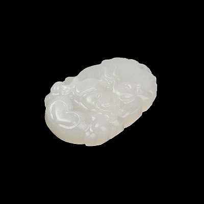 Natural White Jade Carved Pendants LS-G-S384-01D-1